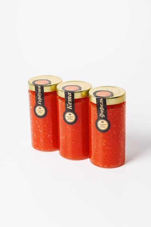 Ікра Горбуша-Кета-Форель 3×500 г