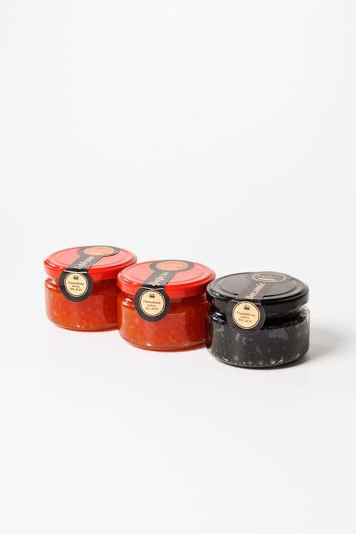 Ікра Горбуша-Форель-Веслоніс 3×250 г